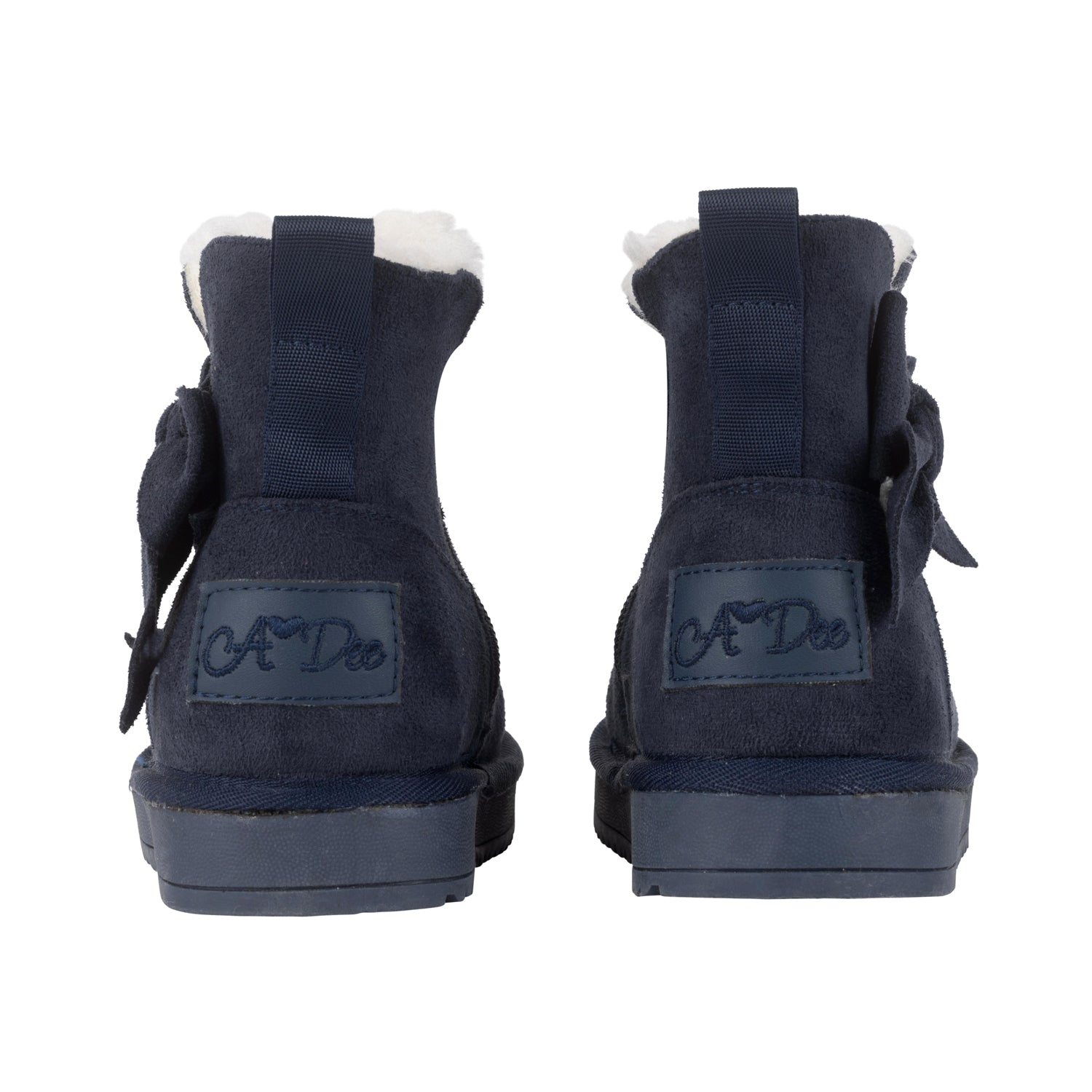 ADee BOWTIFUL Navy Blue Bow Boots