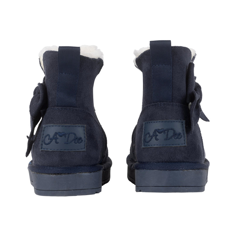 ADee BOWTIFUL Navy Blue Bow Boots