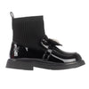 AW24 ADee MARY JANE Back To School Black Heart Sock Wellies