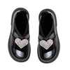 AW24 ADee MARY JANE Back To School Black Heart Sock Wellies
