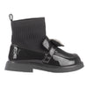 AW24 ADee MARY JANE Back To School Dark Grey Heart Sock Wellies