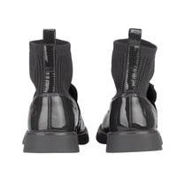 ADee MARY JANE Back To School Dark Grey Heart Sock Wellies