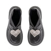 AW24 ADee MARY JANE Back To School Dark Grey Heart Sock Wellies