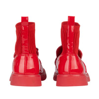 ADee MARY JANE Back To School Red Heart Sock Wellies