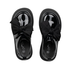 AW24 ADee MARY BOW Back To School Black Bow Shoes