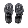 ADee MARY BOW Back To School Dark Grey Bow Shoes