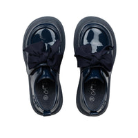 ADee MARY BOW Back To School Navy Blue Bow Shoes