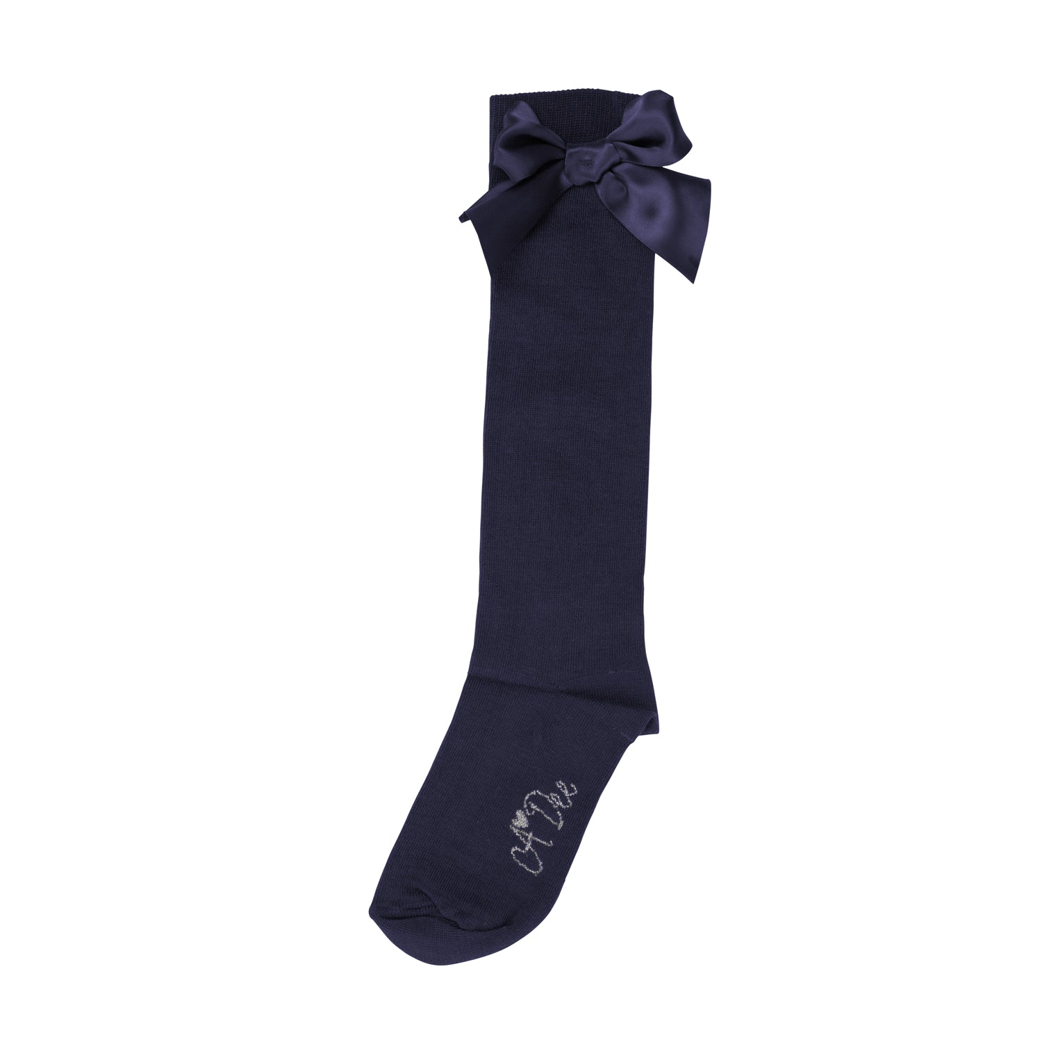 ADee BINKY Back To School Navy Blue Bow Socks