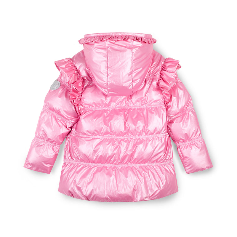 AW25 ADee LILIANA Pink Hearts Frill Coat