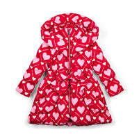 AW25 ADee LAUREN Red & Pink Heart Print Coat