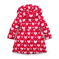 AW25 ADee LAUREN Red & Pink Heart Print Coat