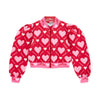 AW25 ADee LISETTE Red & Pink Heart Print Bomber Jacket