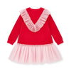 PREORDER AW25 ADee LACEY Red & Pink Logo Tulle Dress