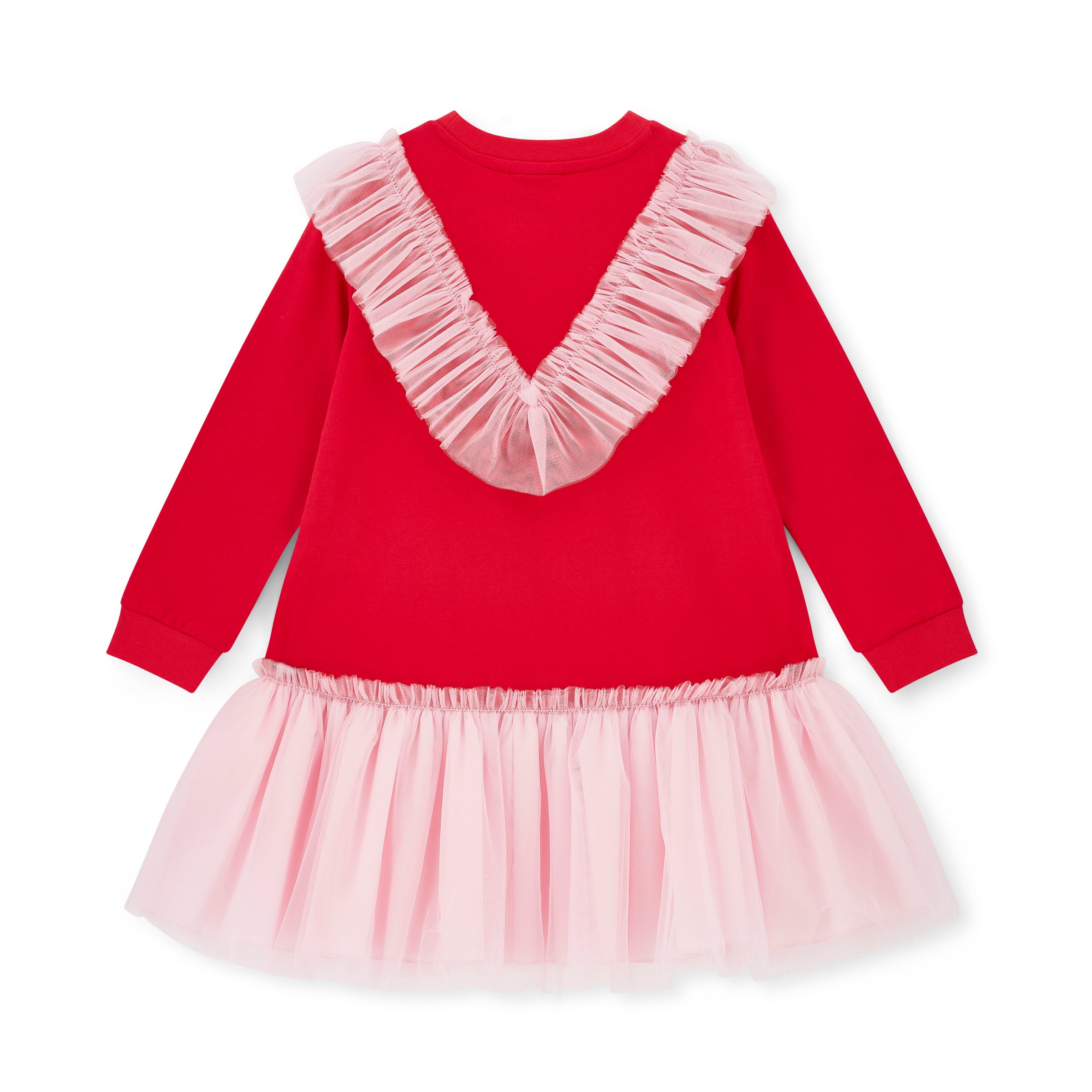PREORDER AW25 ADee LACEY Red & Pink Logo Tulle Dress