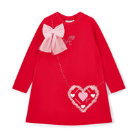 AW25 ADee LOTUS Red Logo Bow Handbag Dress