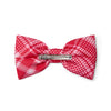 AW25 ADee LEIGHTON Red Check Bow Hair Clip
