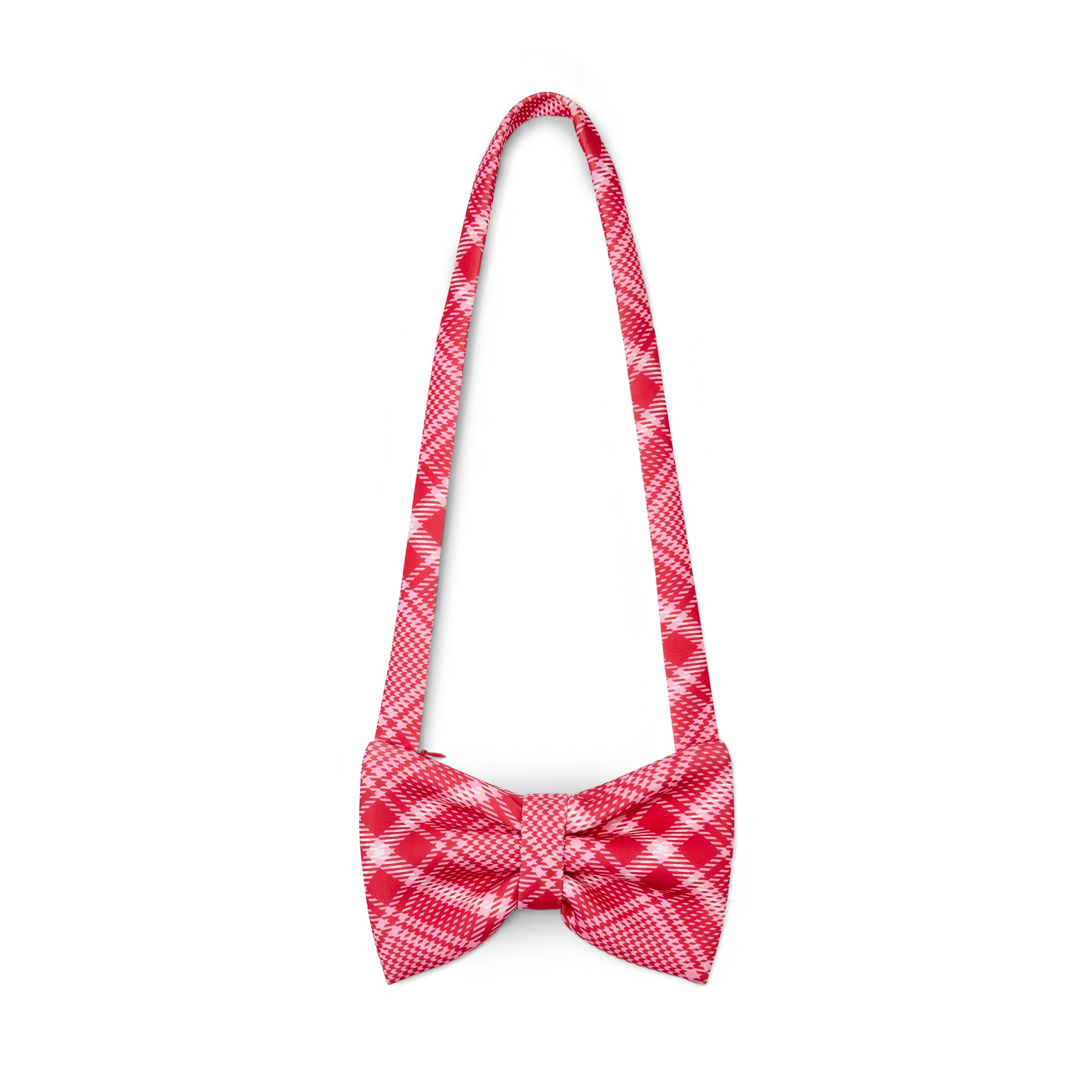 AW25 ADee LAURA Red & White Check Bow Bag