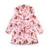 AW25 ADee LAUREN Pink Bear Print Bow Coat