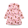 AW25 ADee LAUREN Pink Bear Print Bow Coat