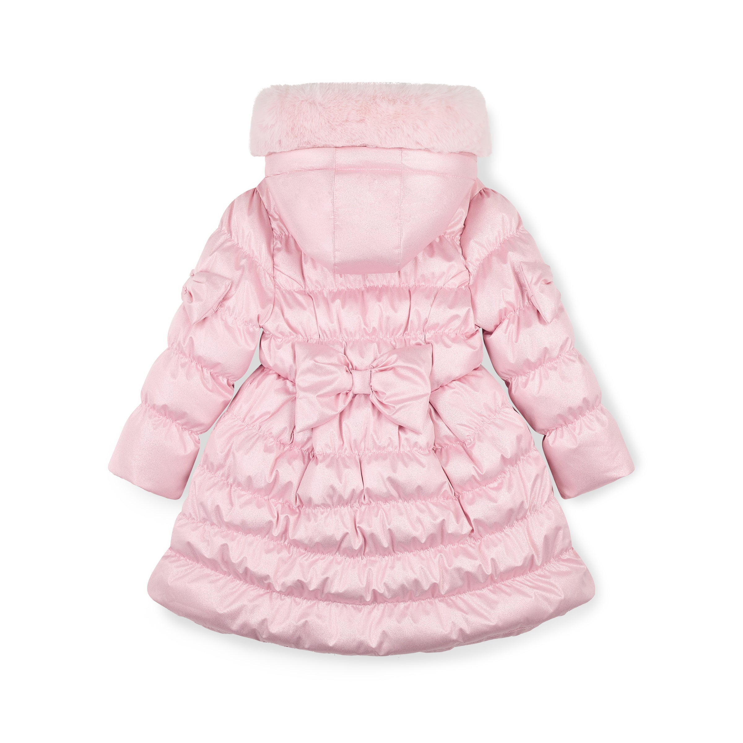 AW25 ADee MONTANA Pink Metallic Bow Coat