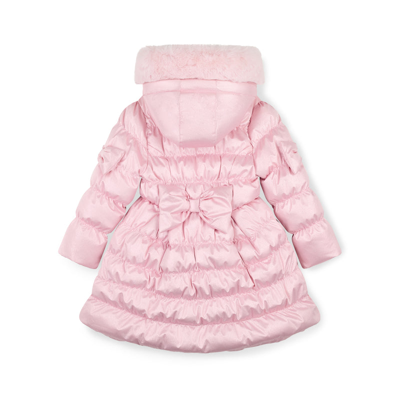 AW25 ADee MONTANA Pink Metallic Bow Coat