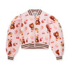 AW25 ADee LISETTE Pink Bear Print Bomber Jacket