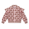 AW25 ADee MELODY Pink & Brown Initial Print Bomber Jacket