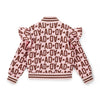 AW25 ADee MELODY Pink & Brown Initial Print Bomber Jacket