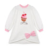 AW25 ADee MICHELLE White Cupcake Logo Bow Dress