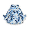 AW25 ADee NYLAH Blue & White Swirl Print Bow Coat