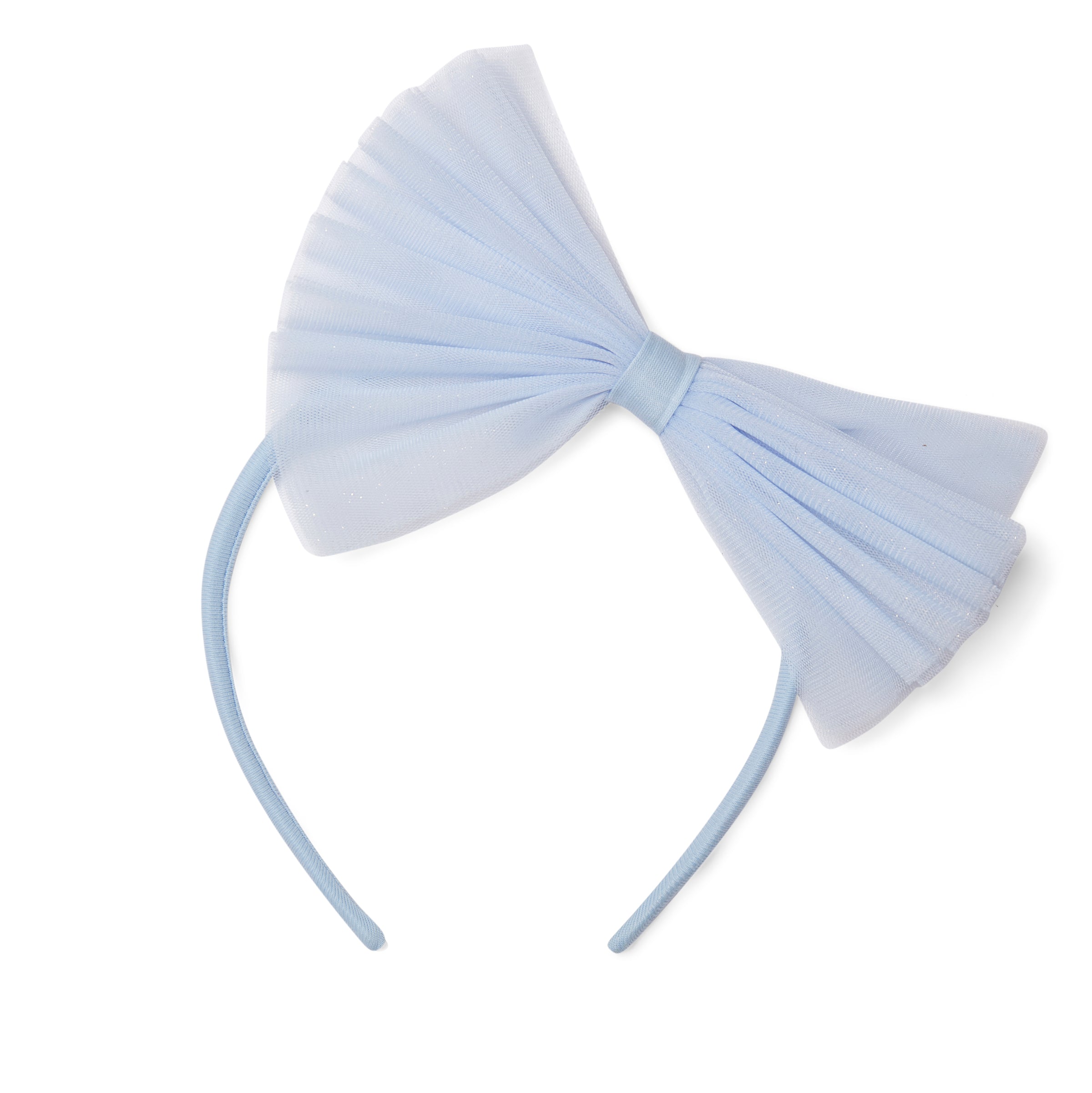 AW25 ADee LENNON Blue Tulle Bow Headband