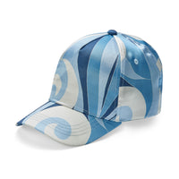 AW25 ADee NANCY Blue & White Swirl Print Cap