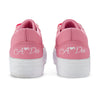 AW25 ADee PATTY Pink Ribbon Lace Platform Trainers
