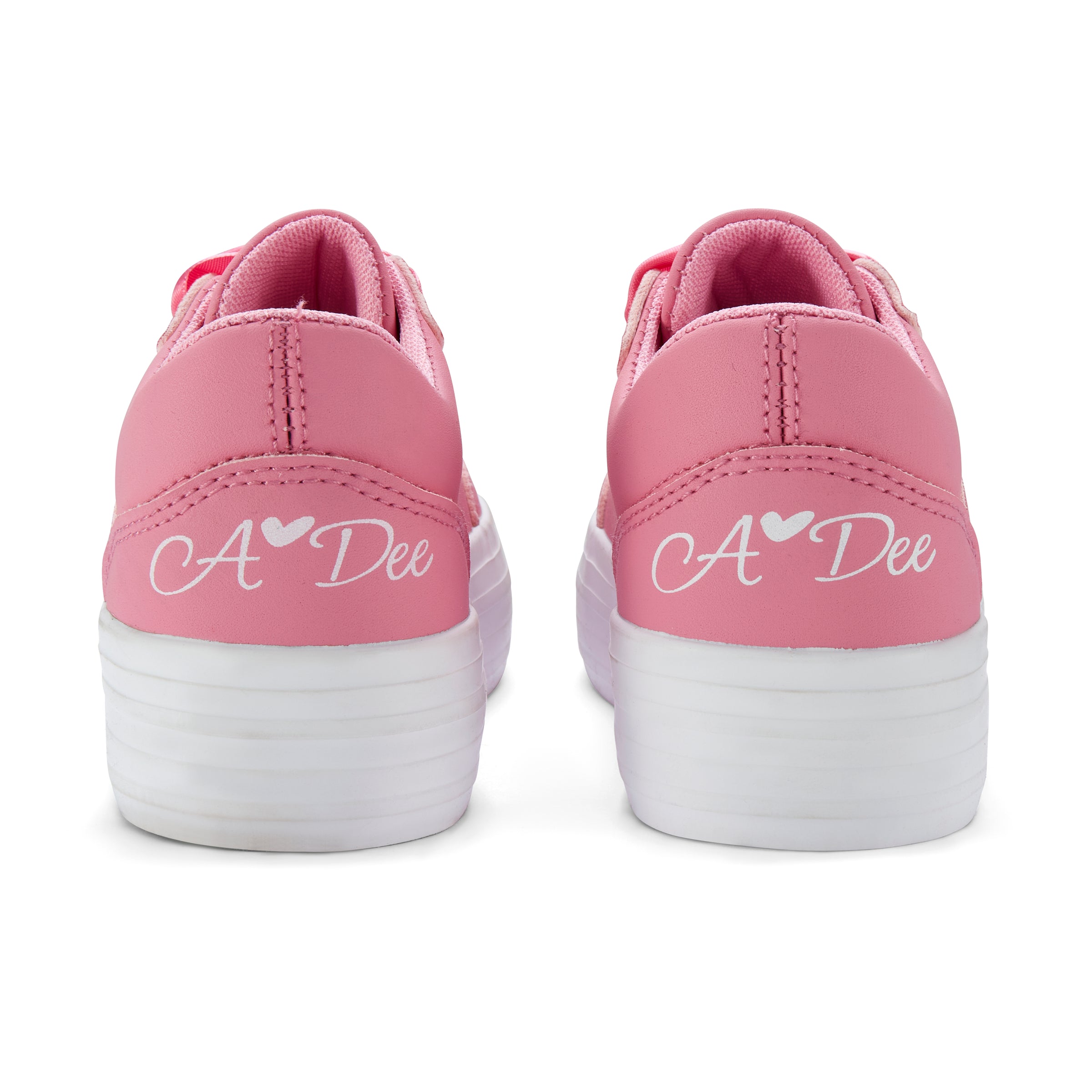 AW25 ADee PATTY Pink Ribbon Lace Platform Trainers