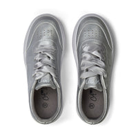 AW25 ADee PATTY Silver Ribbon Lace Platform Trainers