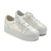 AW25 ADee PATTY White Ribbon Lace Platform Trainers