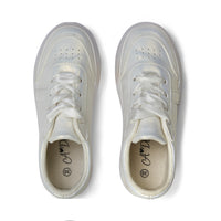 AW25 ADee PATTY White Ribbon Lace Platform Trainers