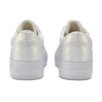 AW25 ADee PATTY White Ribbon Lace Platform Trainers