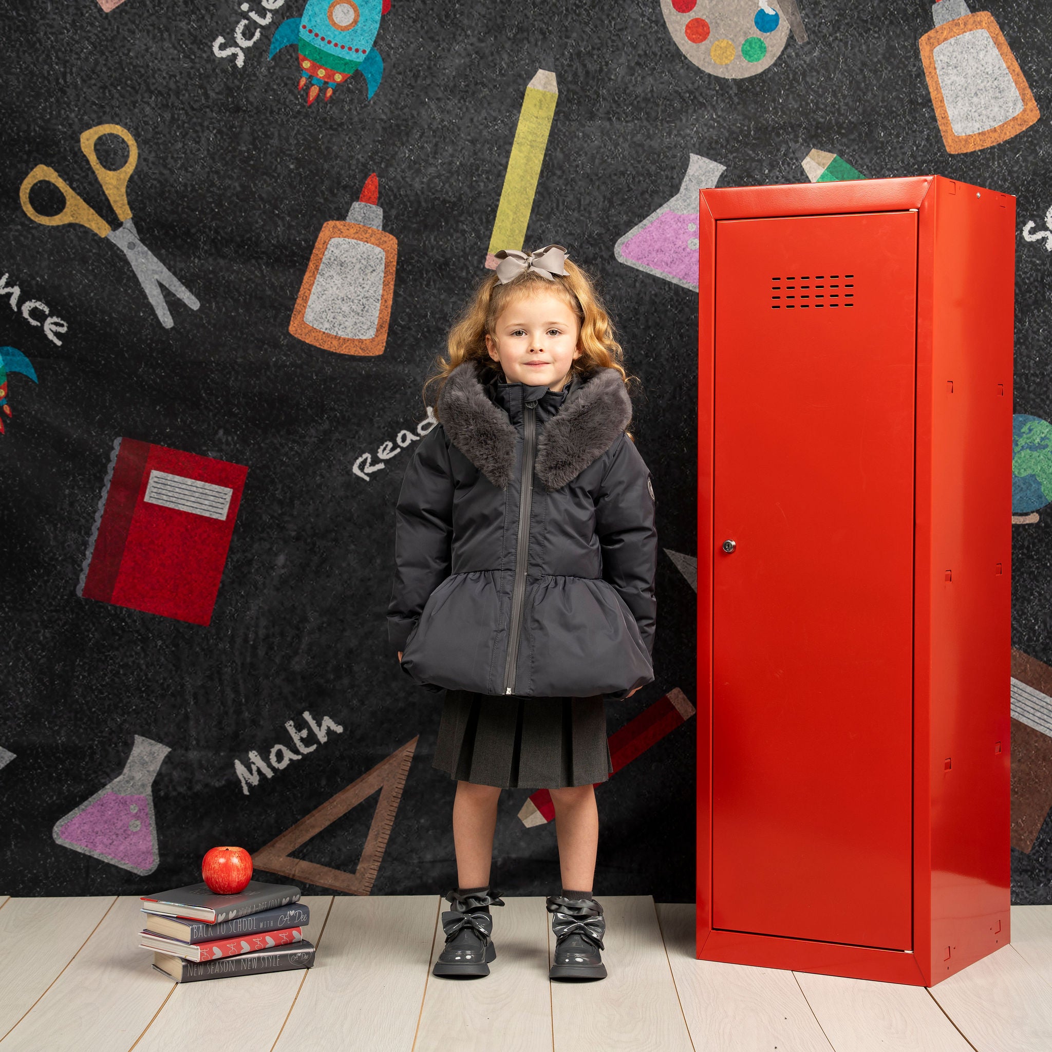 AW25 ADee AMIE Back To School Grey Short Coat