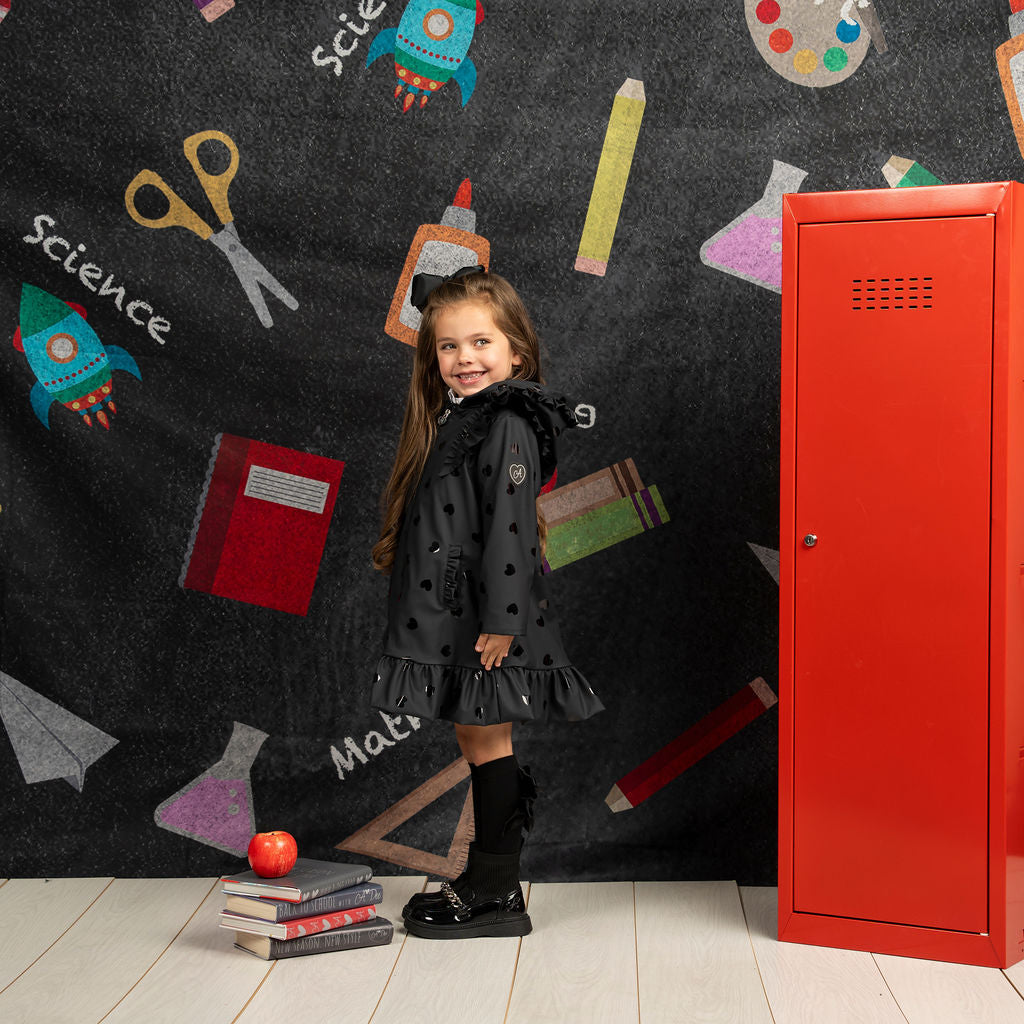 AW25 ADee STELLA Back To School Black Raincoat