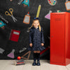 AW25 ADee STELLA Back To School Navy Blue Raincoat