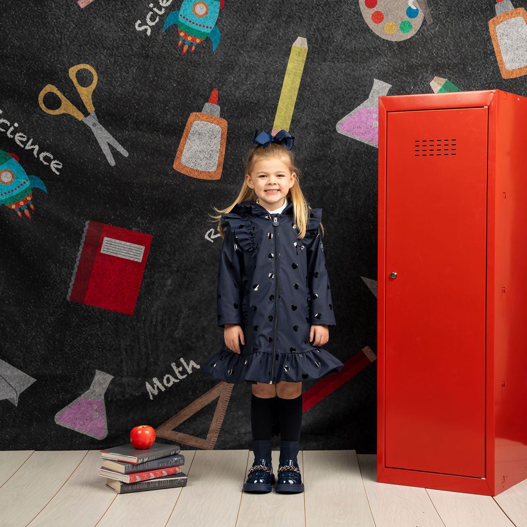 AW25 ADee STELLA Back To School Navy Blue Raincoat
