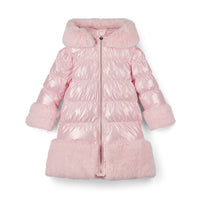 ADee Girls AURORA Pink Faux Fur Coat