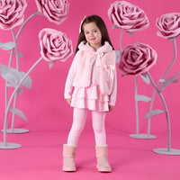 ADee Girls ANNA Pink Faux Fur Gilet