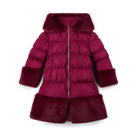 ADee Girls AURORA Red Faux Fur Coat