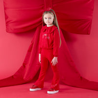 ADee Girls AMARA Red Flared Tracksuit