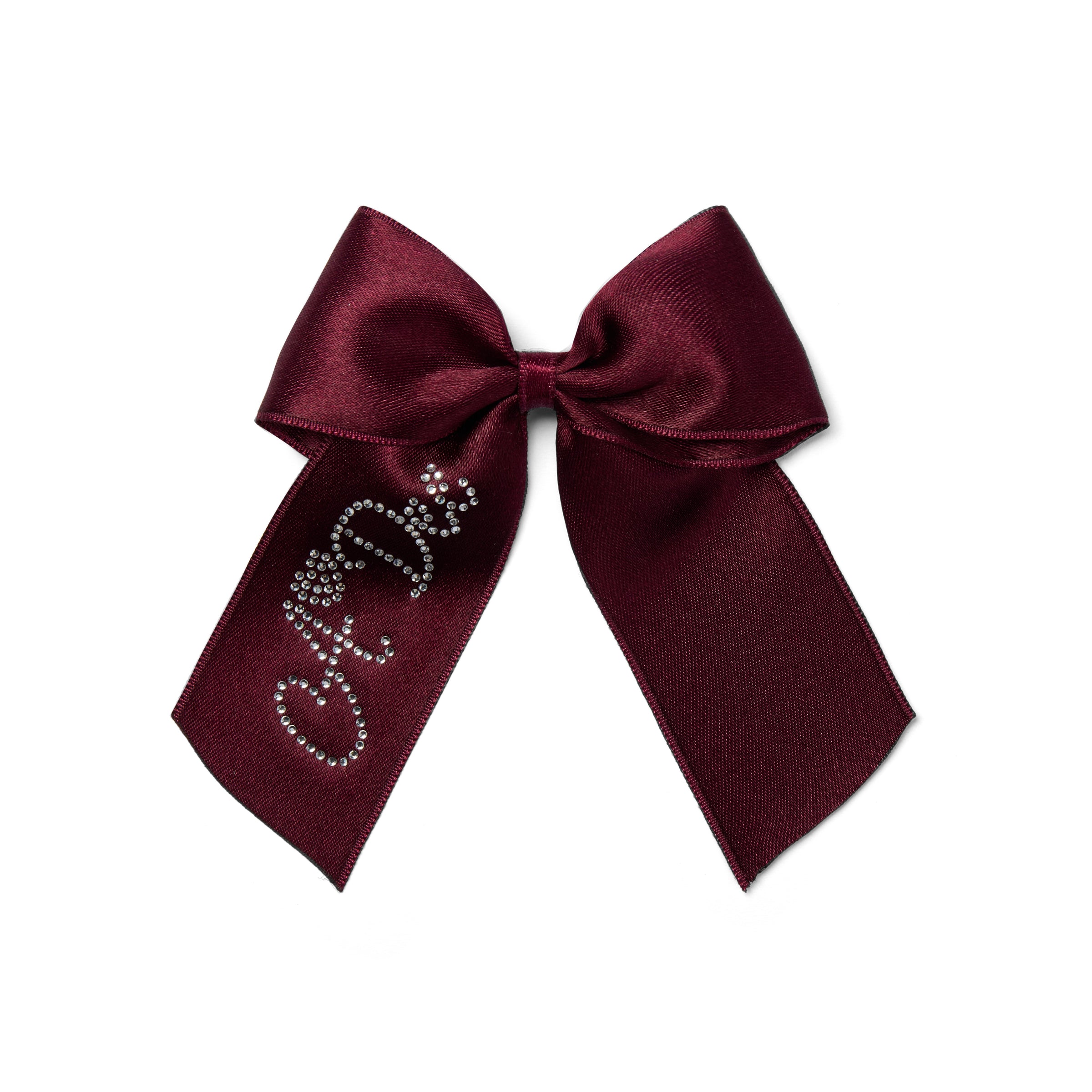 ADee Girls ARIAH Red Satin Bow Hair Clip