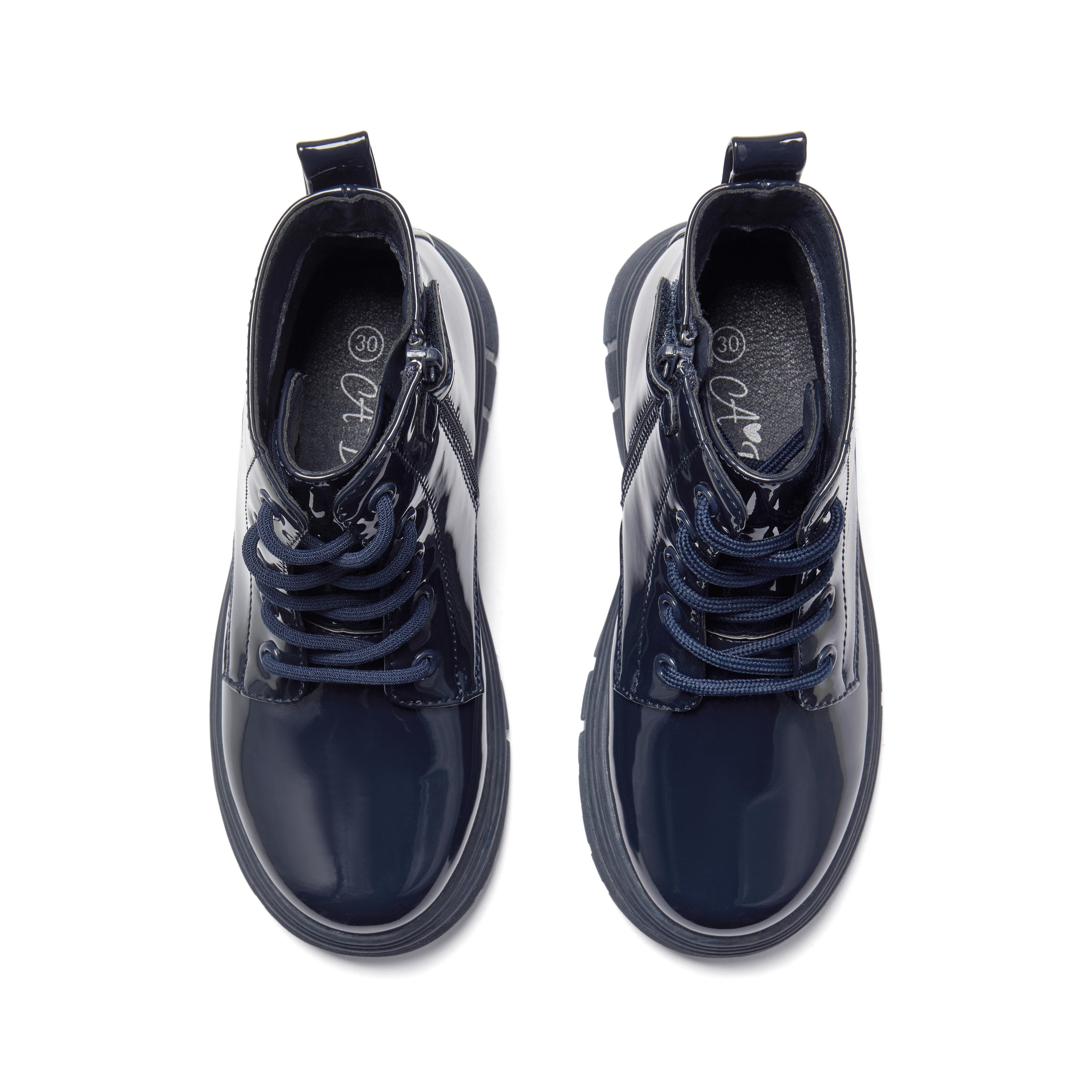 ADee Girls AMORE Navy Heart Boots