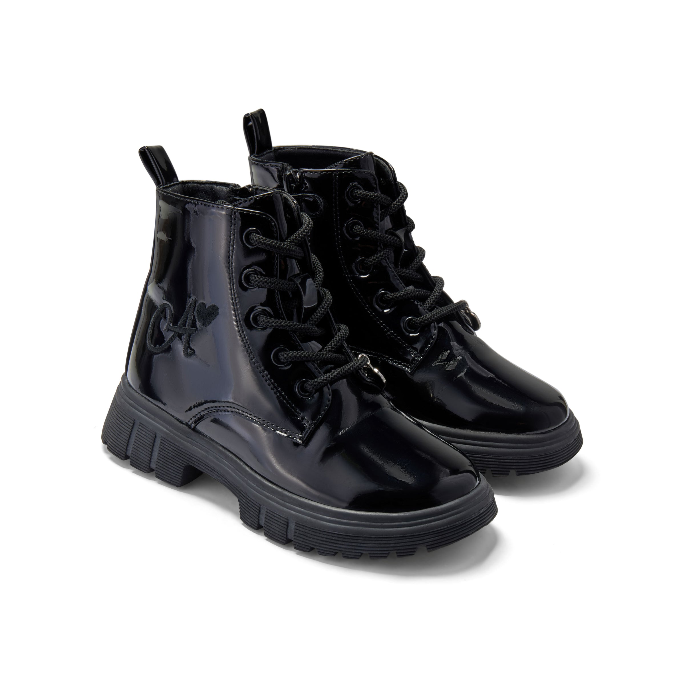 ADee Girls SELENE Black School Boots