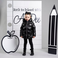 ADee Girls LUNA Black Short School Jacket